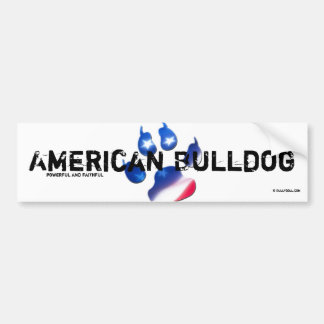Sticker American Bulldog Autoaufkleber