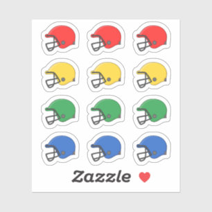 Sticker American Football Casque sport Rappel Bujo