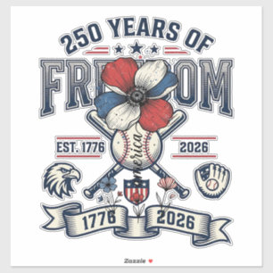 Sticker Amérique Fleuriste Patriotique Vintage Vector Desi
