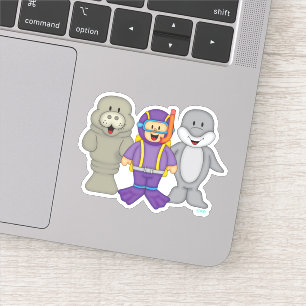 Sticker Amis de la plongée JollyKins
