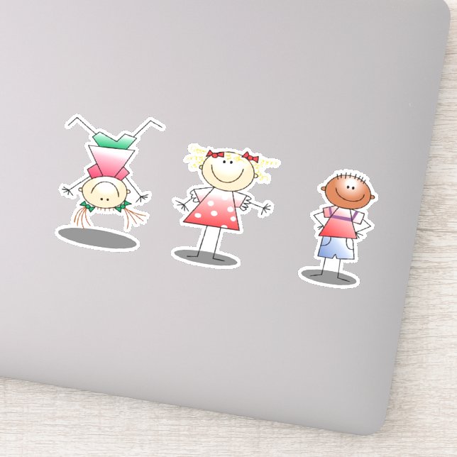 Sticker Amis joueurs tirant sur (Détail)