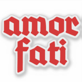 Sticker Amor Fati (rouge)