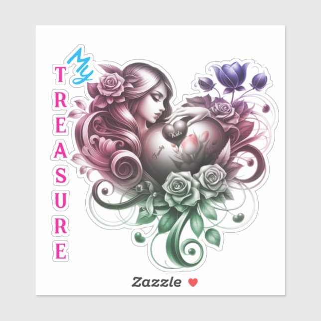 Sticker Amor Incondicional (Blatt)