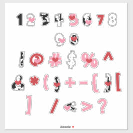 Sticker Amour des personnes âgées [nombres]