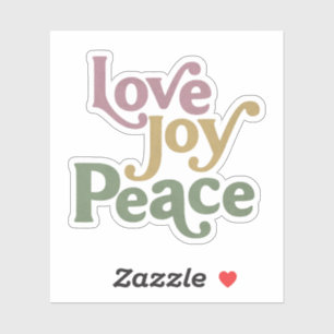 Sticker Amour Joie Paix