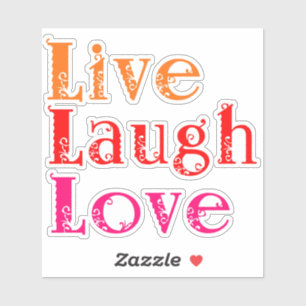 Sticker Amour riant en direct
