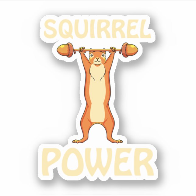 Sticker Amoureux des animaux de rongeurs d'écureuils de pu (Devant)