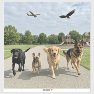 Sticker Amoureux des chiens