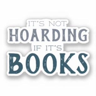 Sticker Amoureux du livre drôle Ce n'est pas l'accumulatio