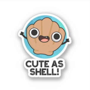 Sticker Amusant Comme Coquille Funny Seashell Pun