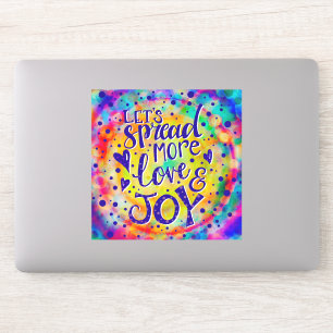 Sticker Amusant et joyeux Étendre Plus d'amour et de joie