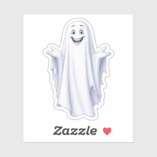 Sticker Amusant Fantôme Heureux