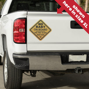 Sticker Amusant Pas de bébé à bord de pare-chocs pour adul