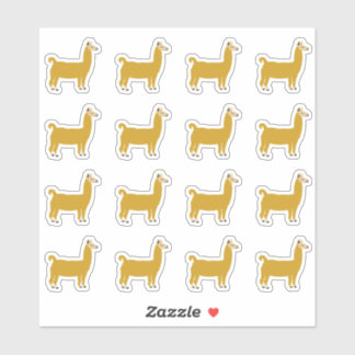 Sticker Amusante Llama Animal