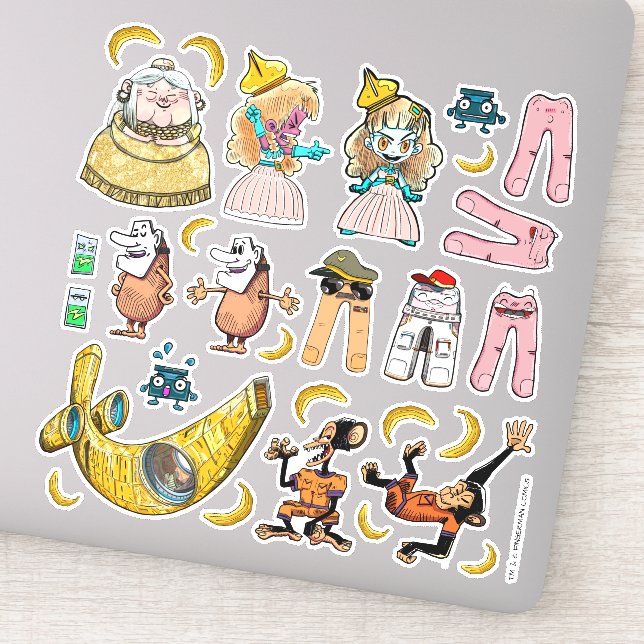 Sticker Amusants Colorful Kids Comic Scrapbooking Caractèr (Détail)