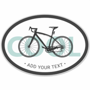 Sticker Amusants Simple Moderne Style Européen Cool Bicycl