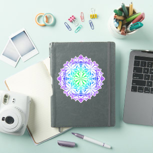 Sticker Amusement amusant boho design de tourbillon floral