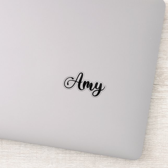 Sticker Amy Name - Calligraphie manuscrite (Détail)
