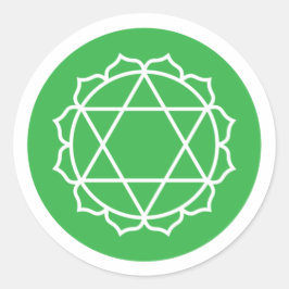 Sticker Anahata Heart Chakra Classic Round