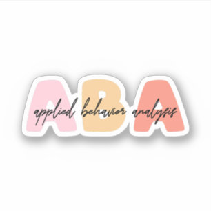Sticker Analyse du comportement appliquée ABA - Thérapie d