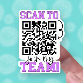 Sticker Analyser pour rejoindre mon équipe Purple QR Code 