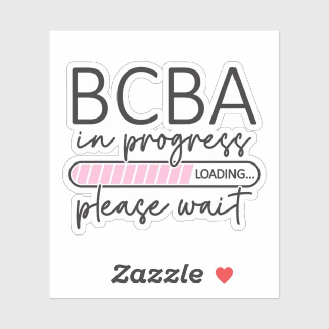 Sticker Analyste du comportement futur BCBA en cours (Feuille)