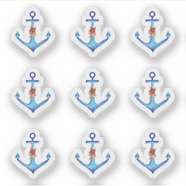 Sticker Ancre diamant Fabulous Ocean Mariage (Devant)