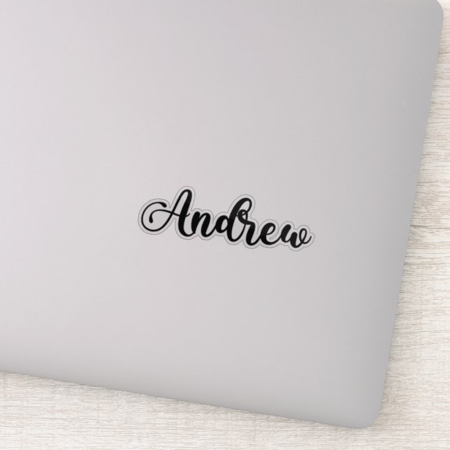 Sticker Andrew Name - Calligraphie manuscrite (Détail)
