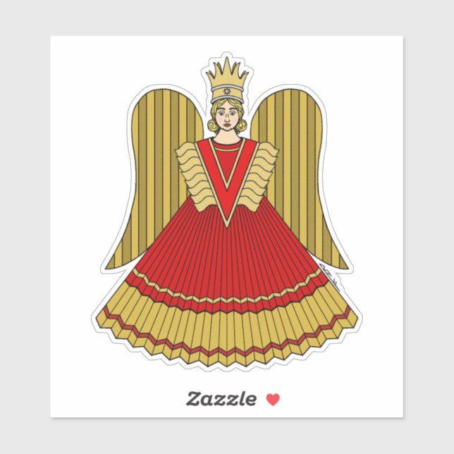Sticker Angel de Noël de Nuremberg (Feuille)