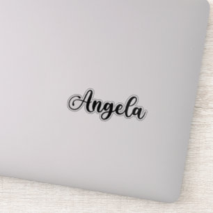 Sticker Angela Nom - Calligraphie manuscrite