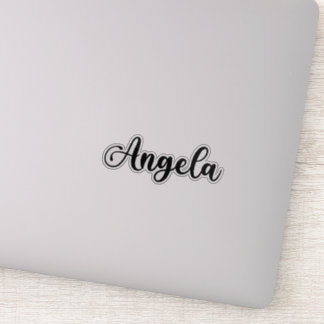 Sticker Angela Nom - Calligraphie manuscrite