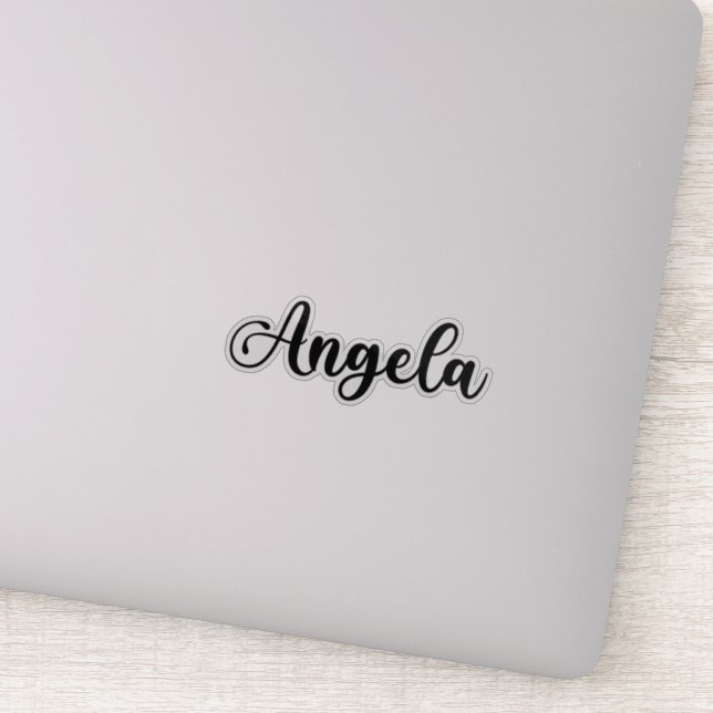 Sticker Angela Nom - Calligraphie manuscrite (Détail)