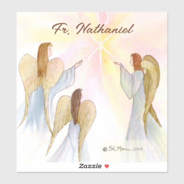 Sticker Angels religieux personnalisés (Feuille)