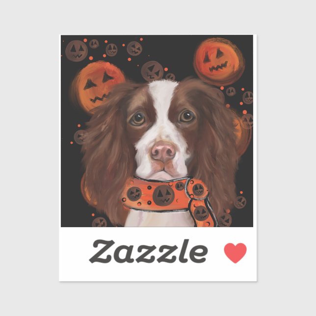 Sticker Anglais Springer Spaniel (Feuille)