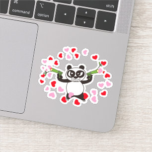 Sticker Angry Face Panda filmer des amours