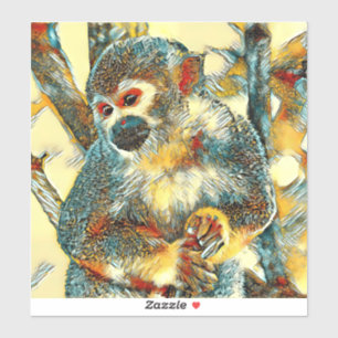 Sticker AnimalArt_Singe_003
