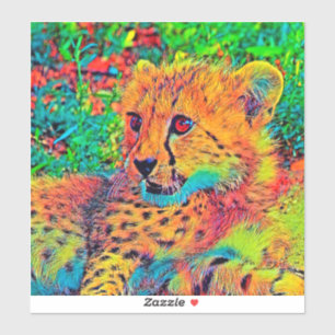 Sticker AnimalColor_Cheetah_022