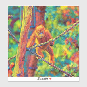 Sticker AnimalColor_OrangUtan_014