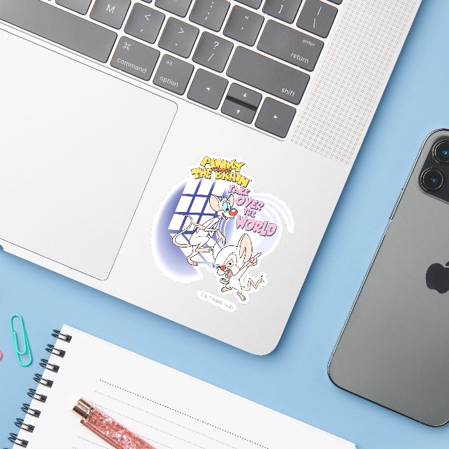 Sticker Animaniacs | Reprendre Le Monde Graphique (Ordinateur portable avec iPhone)