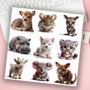 Sticker Animaux Bébés Série 1