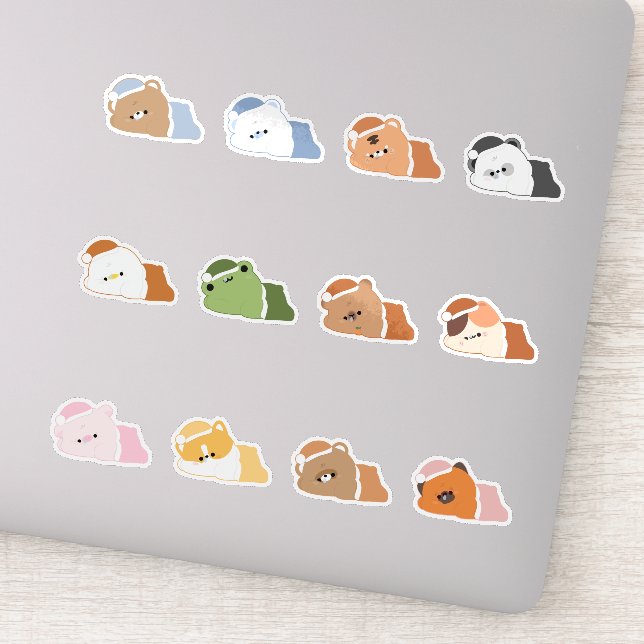 Sticker Animaux endormis (Détail)