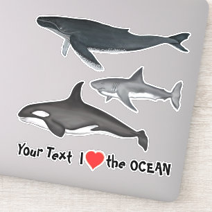 Sticker Animaux marins simples et modernes