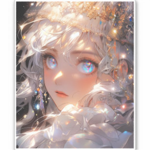 Sticker Anime Magical Girl Imaginaire Art