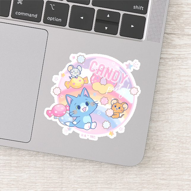 Sticker Anime Tom et Jerry Candy Party (Détail)