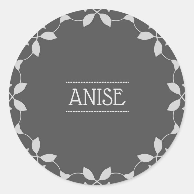 Sticker Anise Spice Jar Étiquettes (Devant)