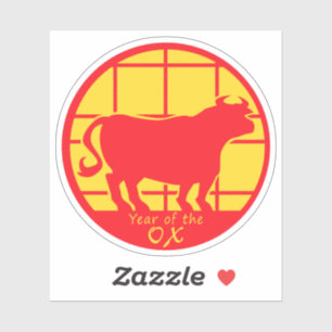 Sticker Année de l'Ox