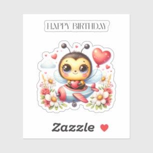 Sticker Anniversaire de Pilote Abeille