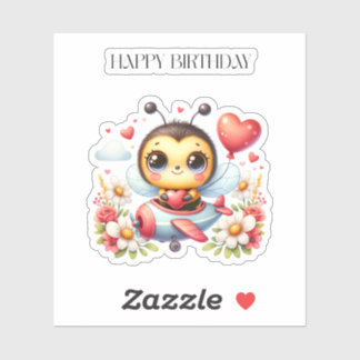 Sticker Anniversaire de Pilote Abeille