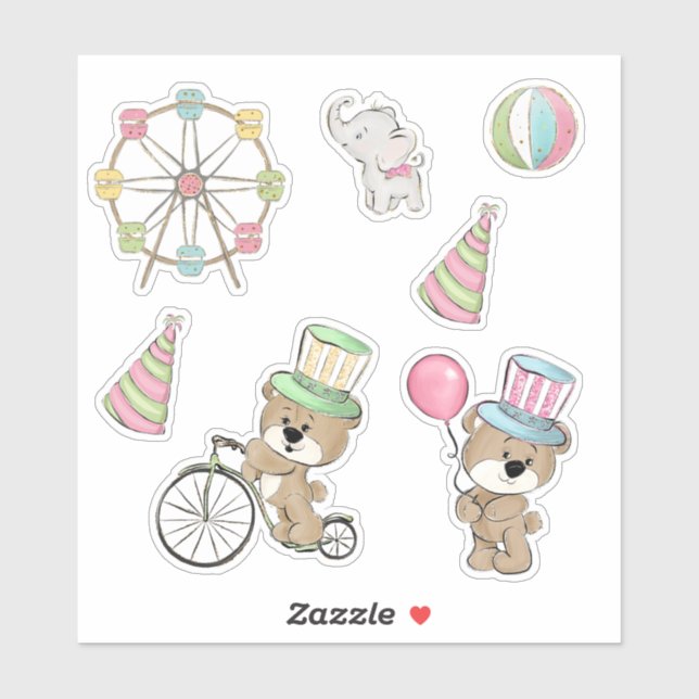 Sticker Anniversaire du Carnaval (Feuille)