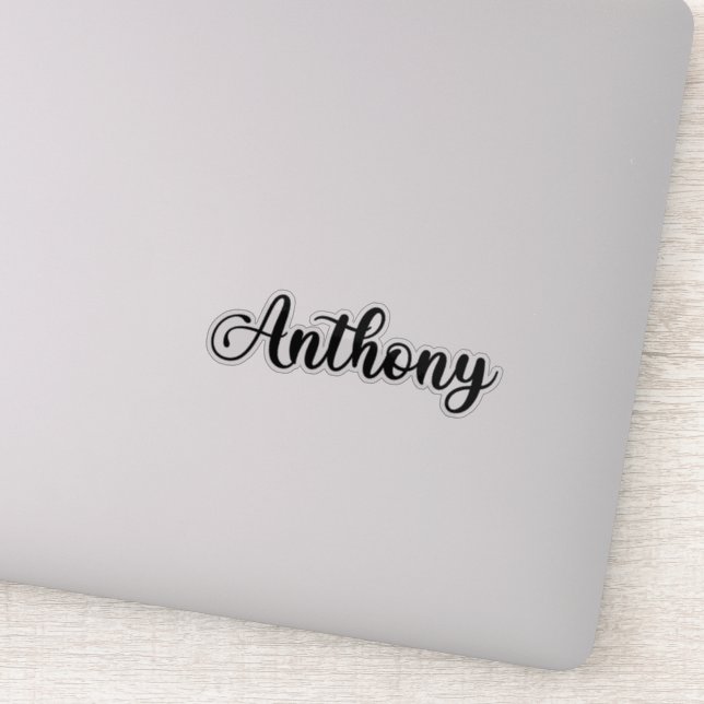 Sticker Anthony Name - Calligraphie manuscrite (Détail)